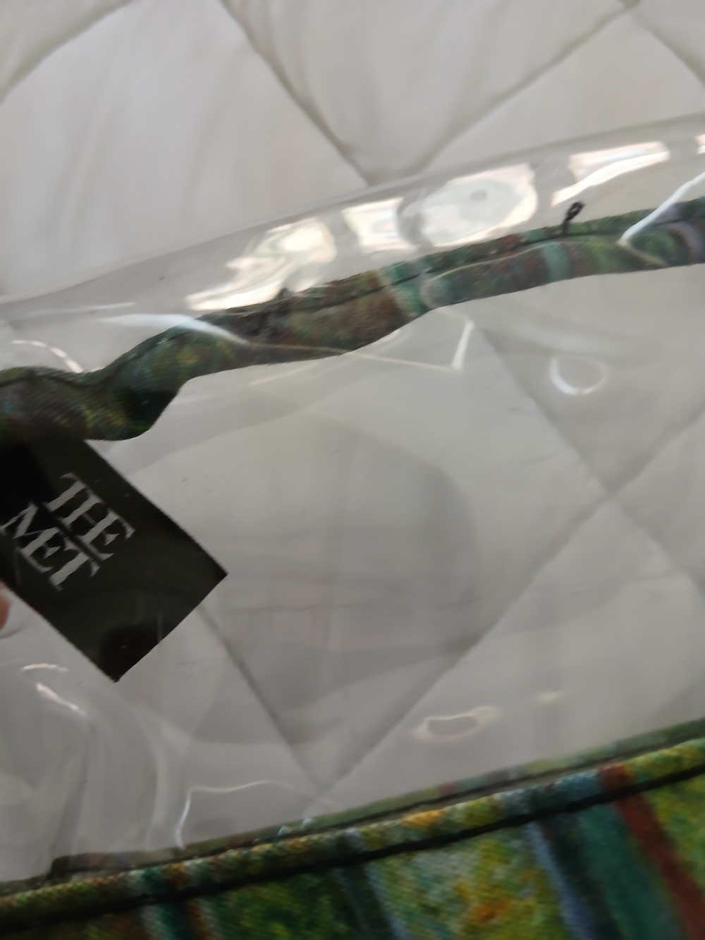 THE MET MUSEUM Clear Tote And Matching Bag Set with Monet Waterlilies Print - Picture 4 of 11